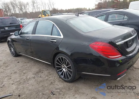 2015 Mercedes-Benz S 550 4Matic из США, поврежденный, VIN WDDUG8FB3FA201873